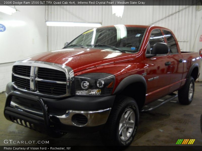Inferno Red Crystal Pearl / Medium Slate Gray 2006 Dodge Ram 1500 SLT TRX Quad Cab 4x4