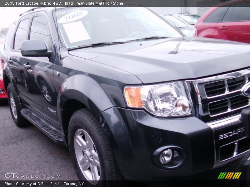 Black Pearl Slate Metallic / Stone 2008 Ford Escape Hybrid 4WD