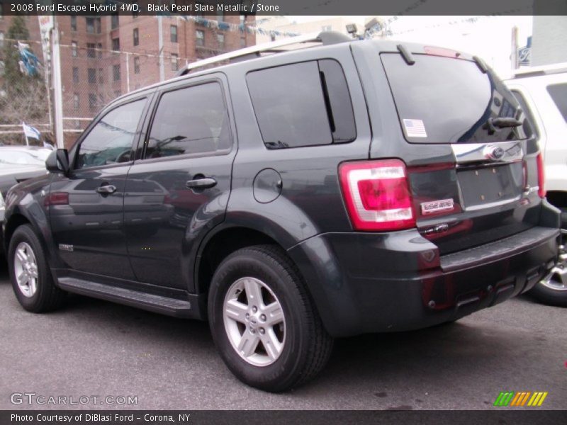Black Pearl Slate Metallic / Stone 2008 Ford Escape Hybrid 4WD
