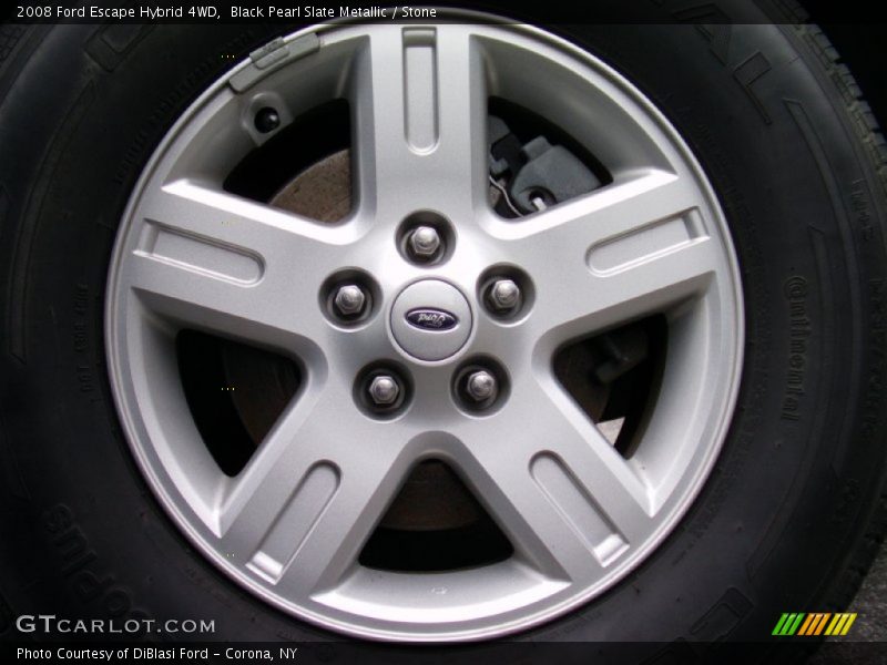 Black Pearl Slate Metallic / Stone 2008 Ford Escape Hybrid 4WD
