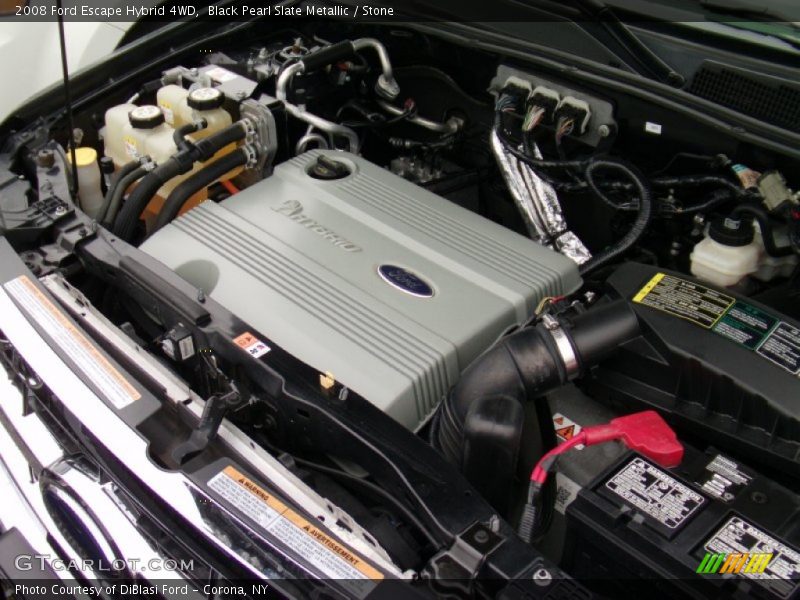 Black Pearl Slate Metallic / Stone 2008 Ford Escape Hybrid 4WD