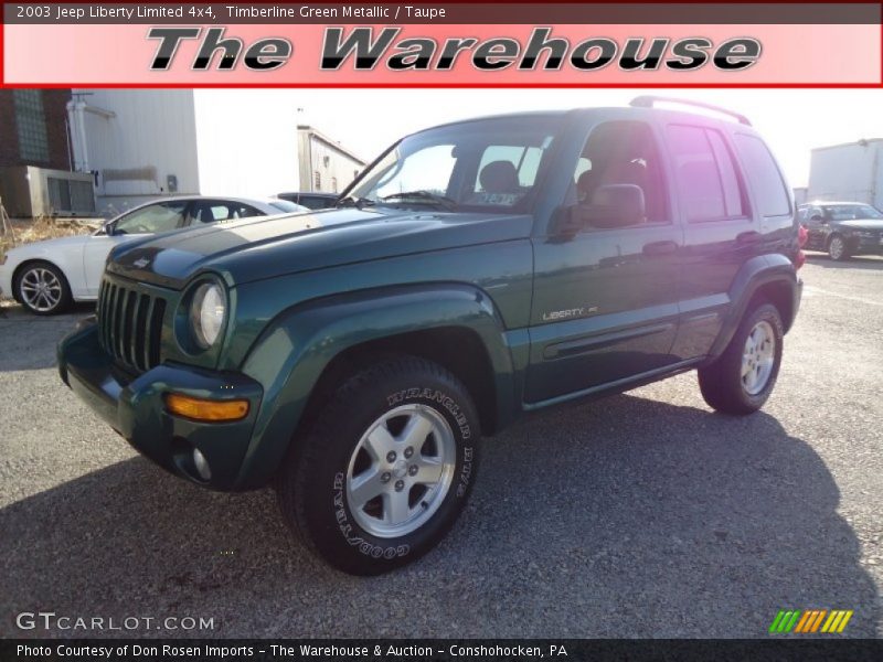 Timberline Green Metallic / Taupe 2003 Jeep Liberty Limited 4x4