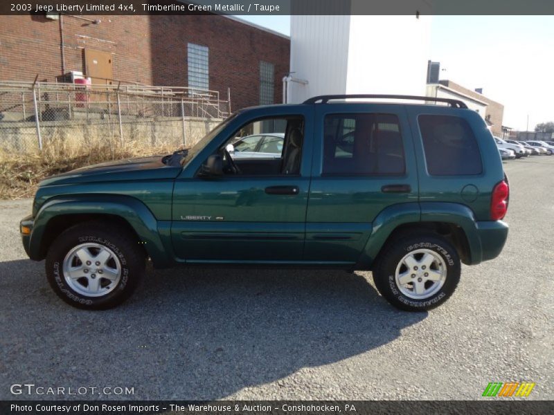 Timberline Green Metallic / Taupe 2003 Jeep Liberty Limited 4x4