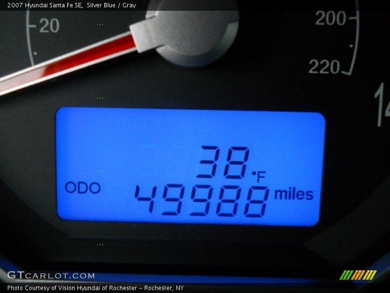 Silver Blue / Gray 2007 Hyundai Santa Fe SE