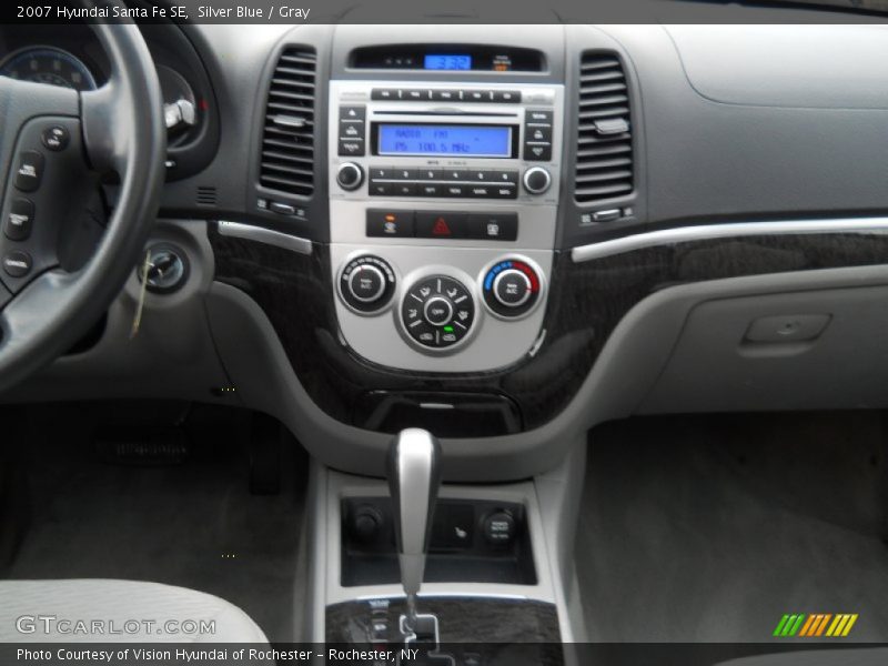 Silver Blue / Gray 2007 Hyundai Santa Fe SE
