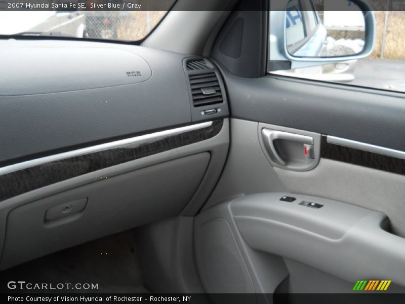 Silver Blue / Gray 2007 Hyundai Santa Fe SE