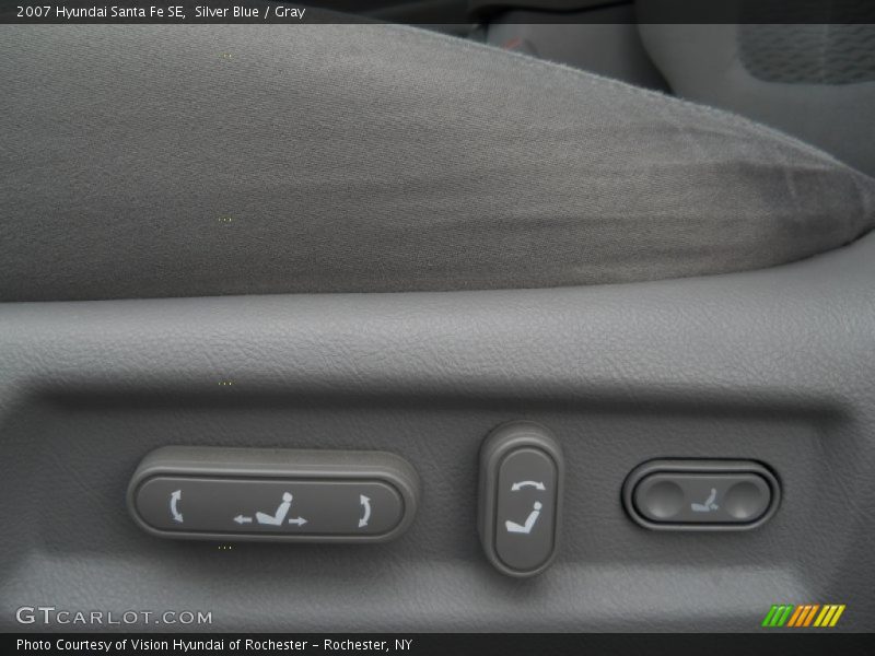 Silver Blue / Gray 2007 Hyundai Santa Fe SE