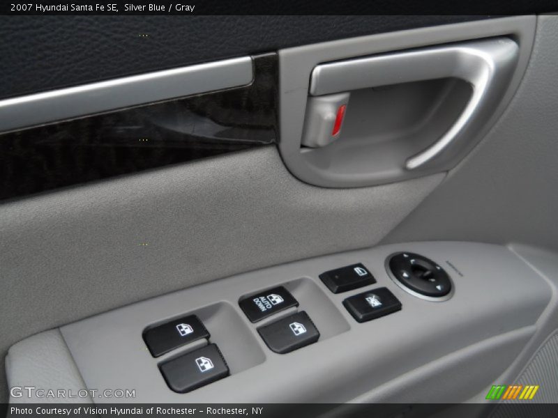 Silver Blue / Gray 2007 Hyundai Santa Fe SE