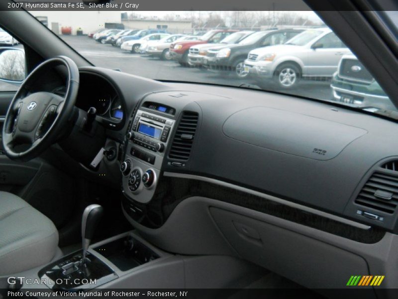 Silver Blue / Gray 2007 Hyundai Santa Fe SE