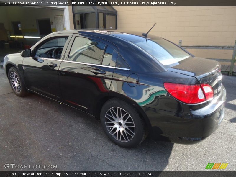 Brilliant Black Crystal Pearl / Dark Slate Gray/Light Slate Gray 2008 Chrysler Sebring Touring Sedan