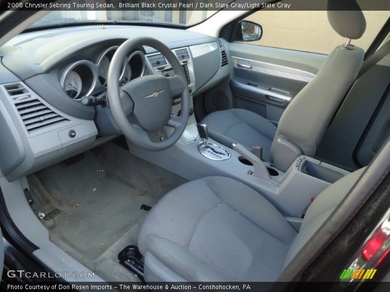 Brilliant Black Crystal Pearl / Dark Slate Gray/Light Slate Gray 2008 Chrysler Sebring Touring Sedan