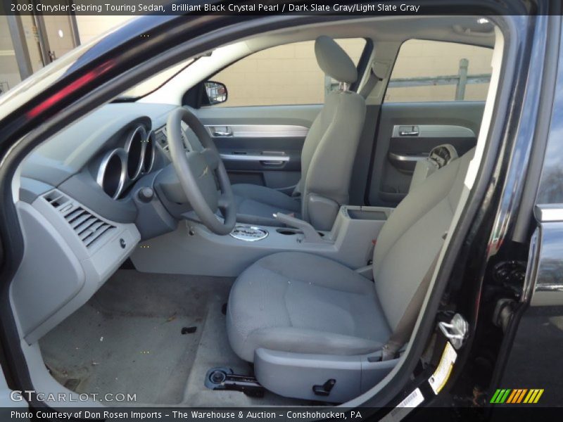 Brilliant Black Crystal Pearl / Dark Slate Gray/Light Slate Gray 2008 Chrysler Sebring Touring Sedan
