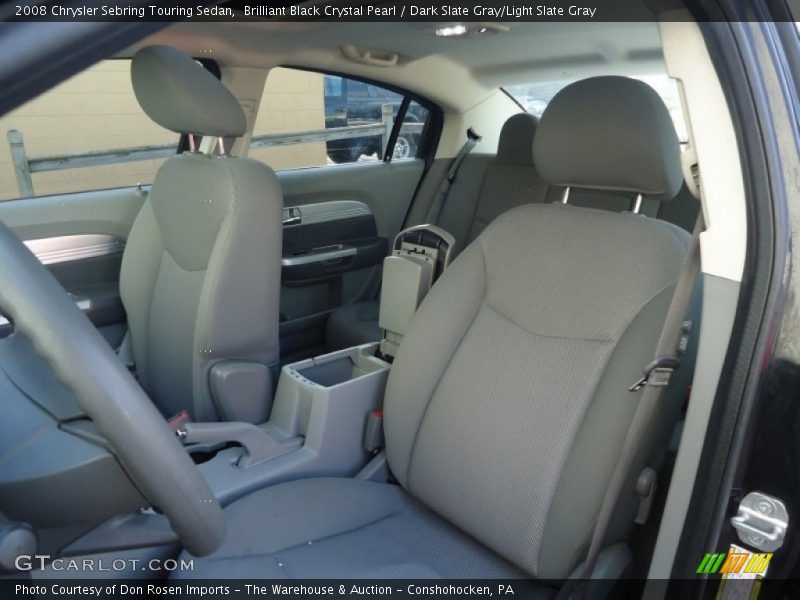 Brilliant Black Crystal Pearl / Dark Slate Gray/Light Slate Gray 2008 Chrysler Sebring Touring Sedan