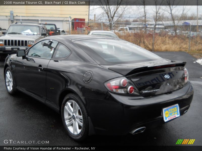 Black Pearl / GS Black Cloth 2008 Hyundai Tiburon GS