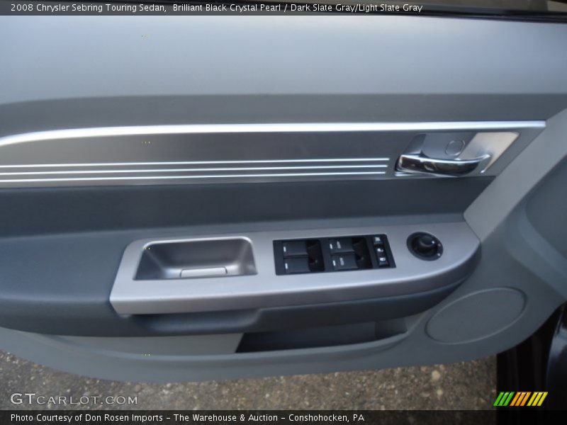 Brilliant Black Crystal Pearl / Dark Slate Gray/Light Slate Gray 2008 Chrysler Sebring Touring Sedan