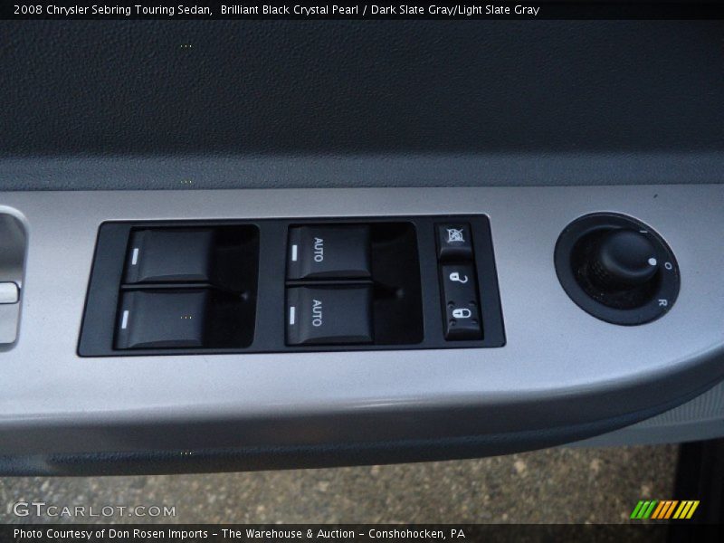 Brilliant Black Crystal Pearl / Dark Slate Gray/Light Slate Gray 2008 Chrysler Sebring Touring Sedan