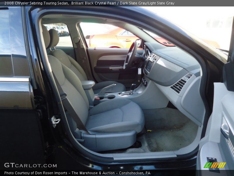Brilliant Black Crystal Pearl / Dark Slate Gray/Light Slate Gray 2008 Chrysler Sebring Touring Sedan
