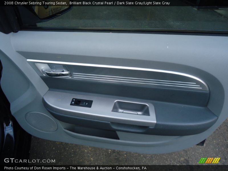 Brilliant Black Crystal Pearl / Dark Slate Gray/Light Slate Gray 2008 Chrysler Sebring Touring Sedan