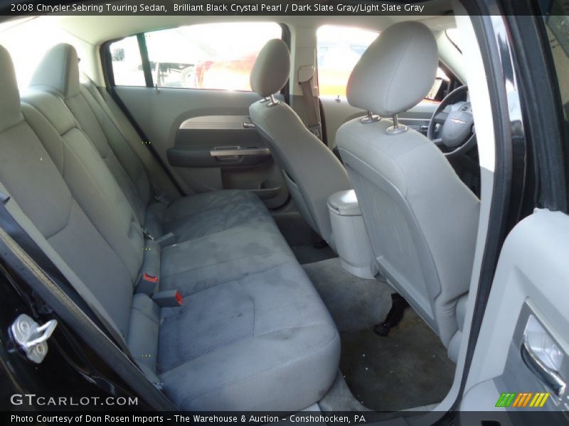 Brilliant Black Crystal Pearl / Dark Slate Gray/Light Slate Gray 2008 Chrysler Sebring Touring Sedan
