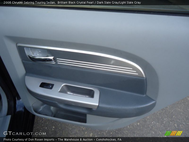 Brilliant Black Crystal Pearl / Dark Slate Gray/Light Slate Gray 2008 Chrysler Sebring Touring Sedan