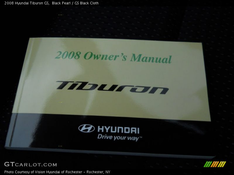 Black Pearl / GS Black Cloth 2008 Hyundai Tiburon GS