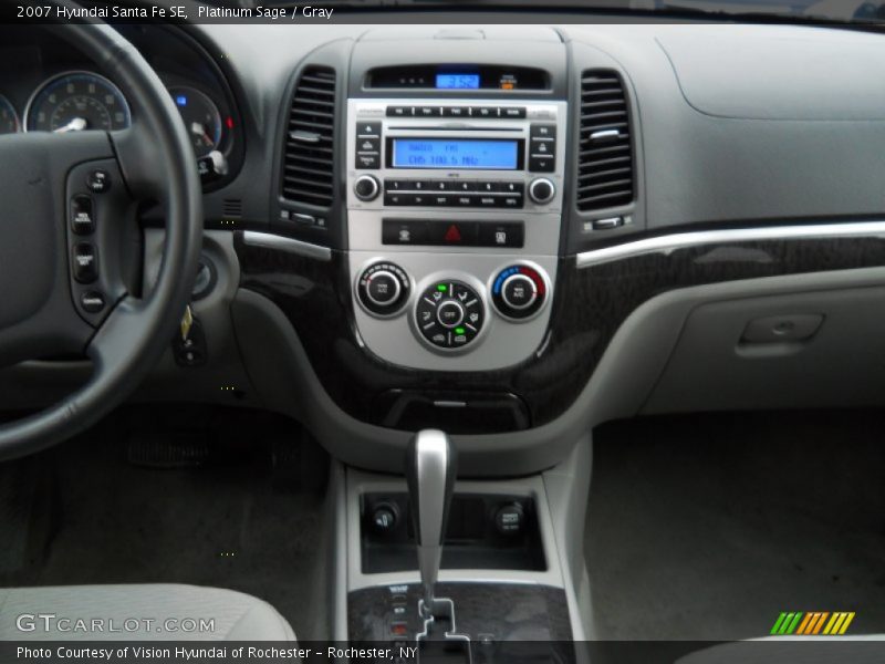 Platinum Sage / Gray 2007 Hyundai Santa Fe SE