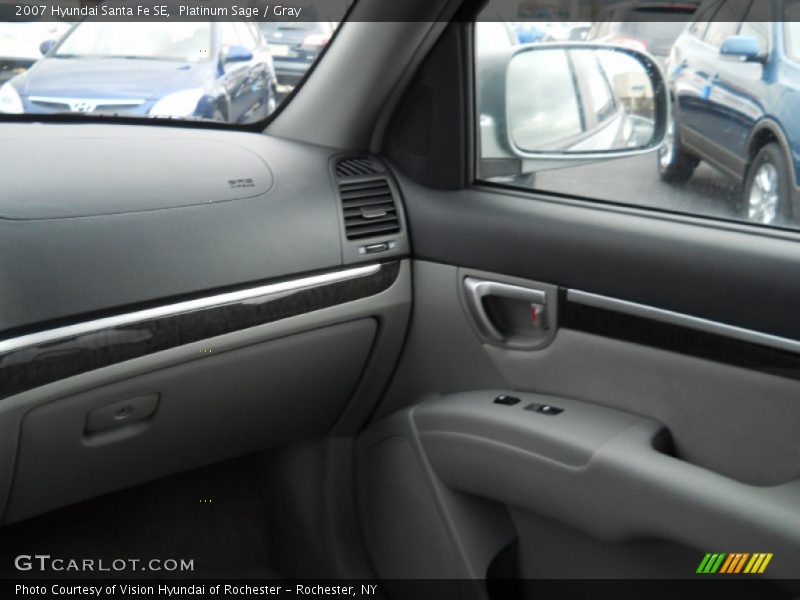 Platinum Sage / Gray 2007 Hyundai Santa Fe SE