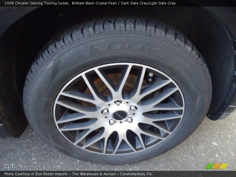 Brilliant Black Crystal Pearl / Dark Slate Gray/Light Slate Gray 2008 Chrysler Sebring Touring Sedan