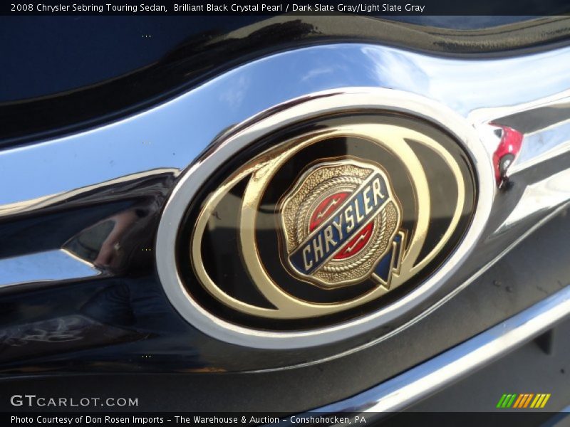 Brilliant Black Crystal Pearl / Dark Slate Gray/Light Slate Gray 2008 Chrysler Sebring Touring Sedan