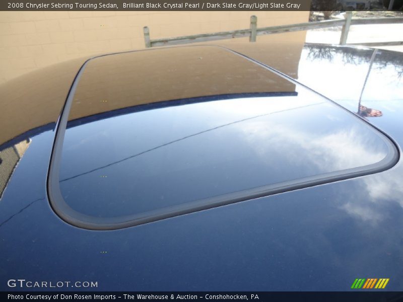 Brilliant Black Crystal Pearl / Dark Slate Gray/Light Slate Gray 2008 Chrysler Sebring Touring Sedan