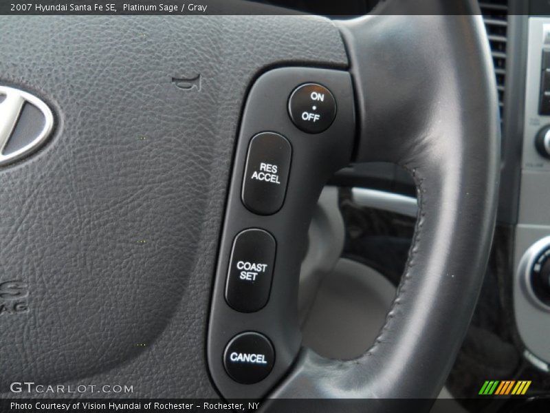 Platinum Sage / Gray 2007 Hyundai Santa Fe SE