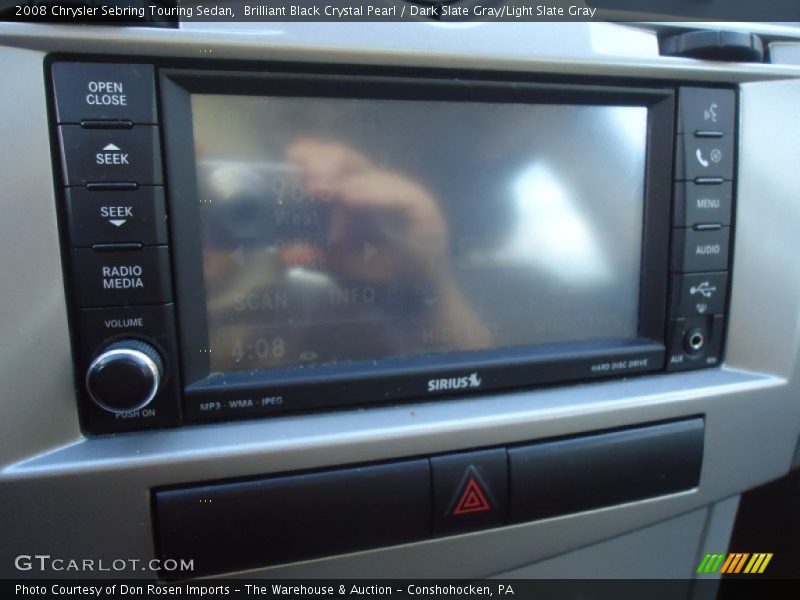 Brilliant Black Crystal Pearl / Dark Slate Gray/Light Slate Gray 2008 Chrysler Sebring Touring Sedan