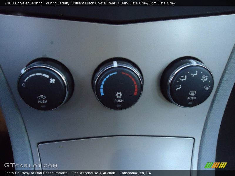 Brilliant Black Crystal Pearl / Dark Slate Gray/Light Slate Gray 2008 Chrysler Sebring Touring Sedan