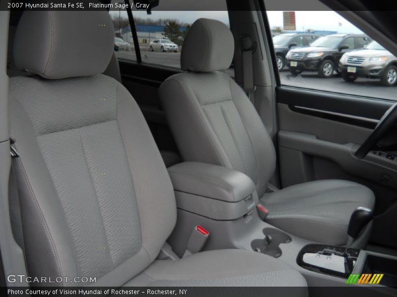 Platinum Sage / Gray 2007 Hyundai Santa Fe SE