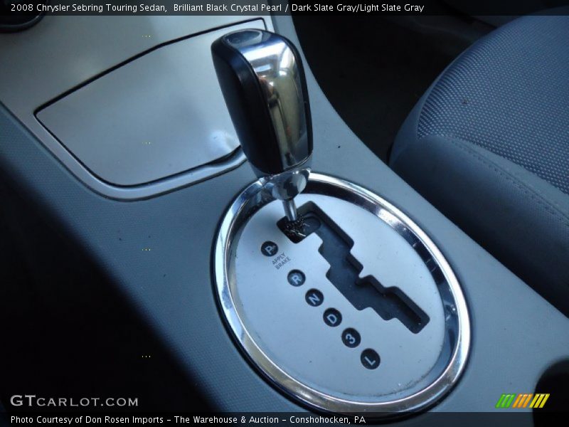 Brilliant Black Crystal Pearl / Dark Slate Gray/Light Slate Gray 2008 Chrysler Sebring Touring Sedan