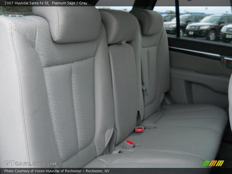 Platinum Sage / Gray 2007 Hyundai Santa Fe SE