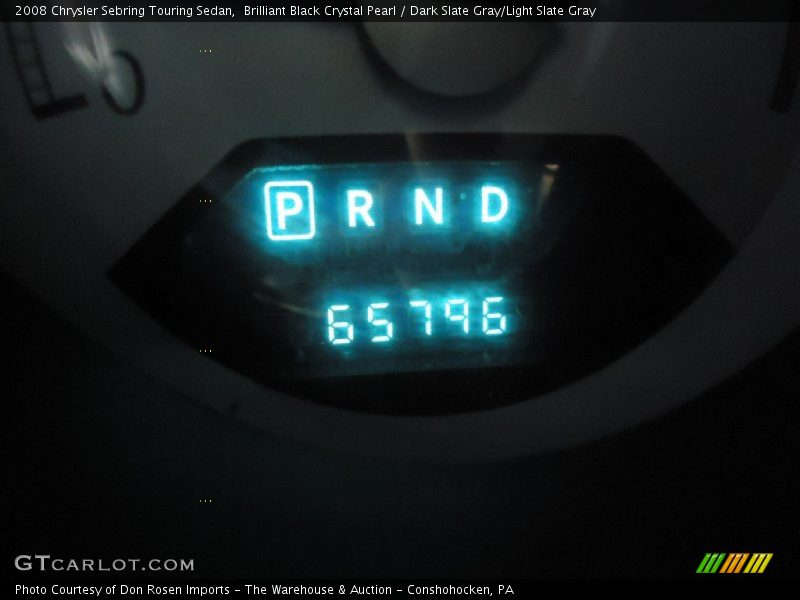 Brilliant Black Crystal Pearl / Dark Slate Gray/Light Slate Gray 2008 Chrysler Sebring Touring Sedan