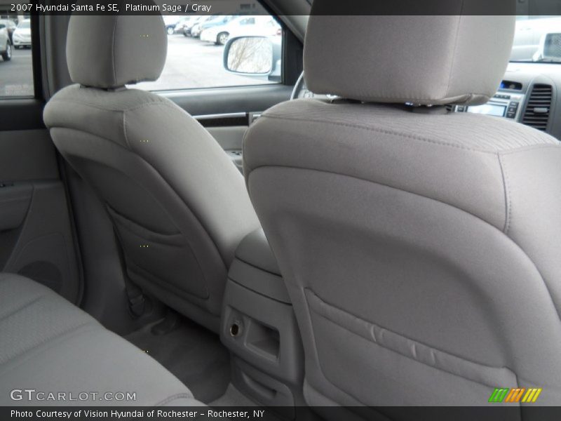 Platinum Sage / Gray 2007 Hyundai Santa Fe SE