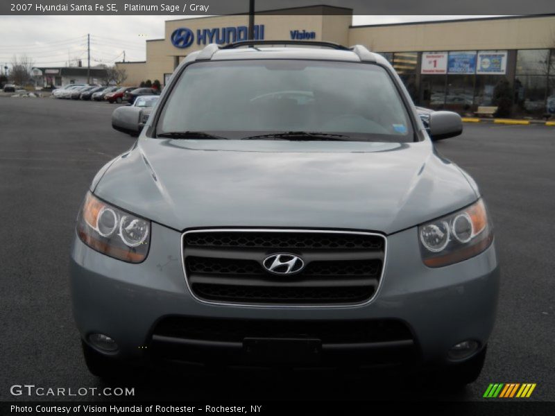 Platinum Sage / Gray 2007 Hyundai Santa Fe SE