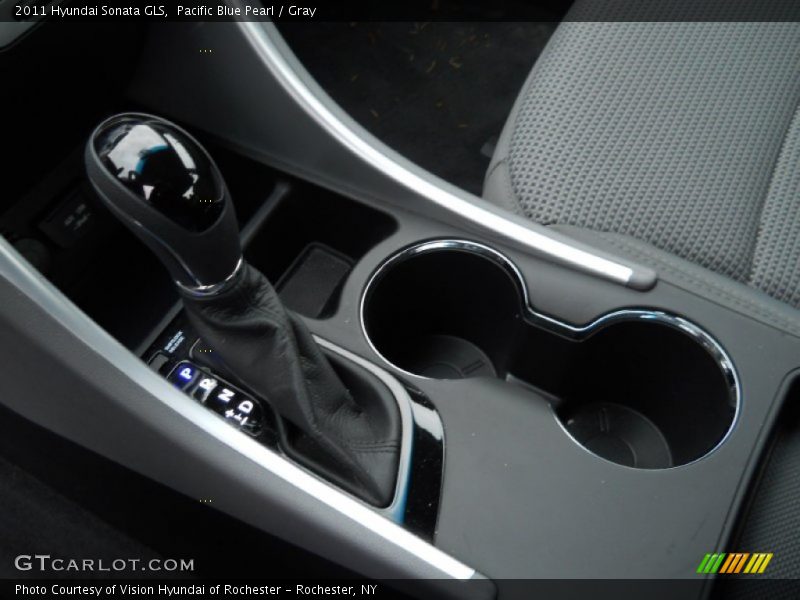 Pacific Blue Pearl / Gray 2011 Hyundai Sonata GLS