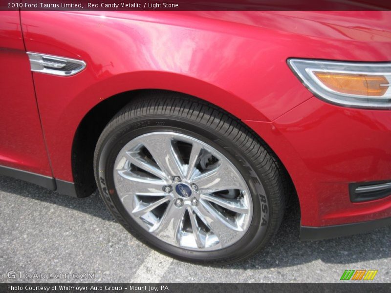 Red Candy Metallic / Light Stone 2010 Ford Taurus Limited