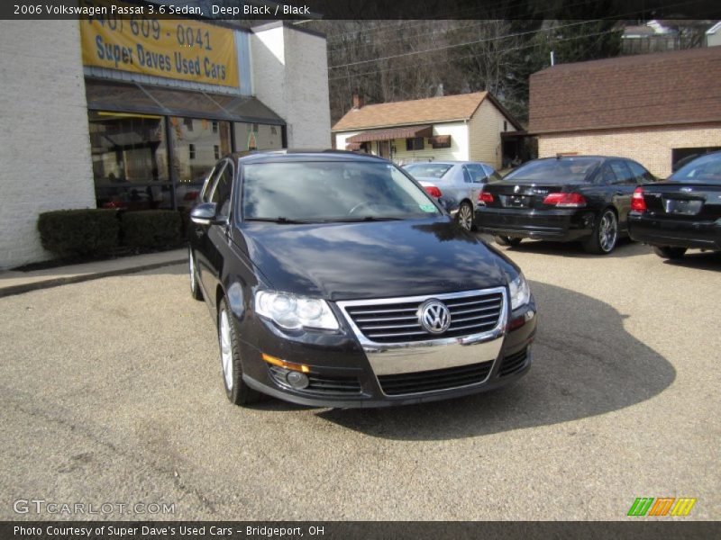 Deep Black / Black 2006 Volkswagen Passat 3.6 Sedan