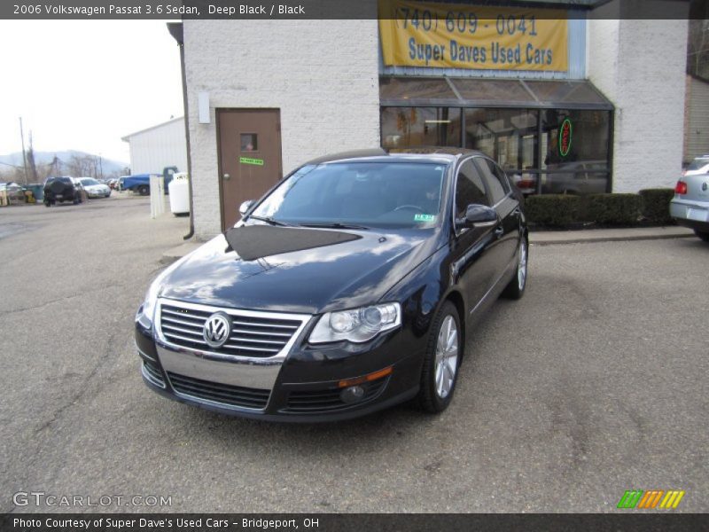 Deep Black / Black 2006 Volkswagen Passat 3.6 Sedan