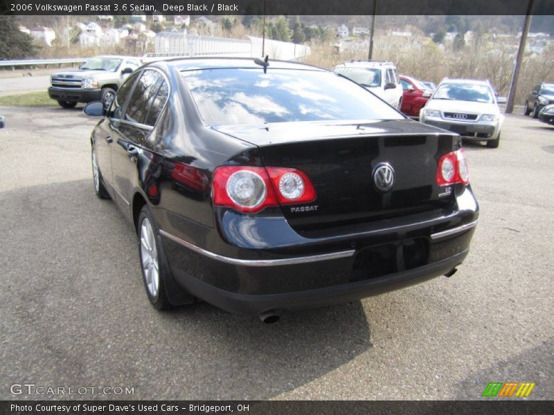 Deep Black / Black 2006 Volkswagen Passat 3.6 Sedan