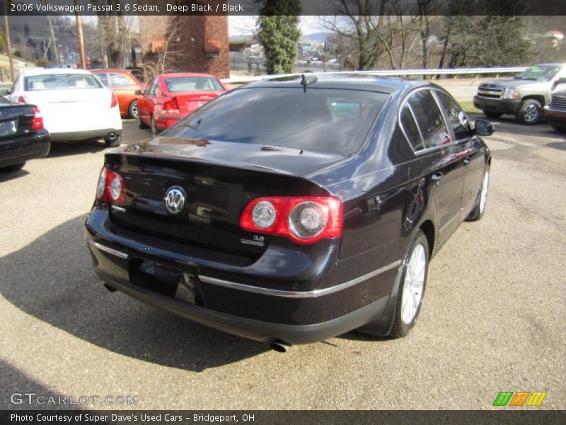 Deep Black / Black 2006 Volkswagen Passat 3.6 Sedan