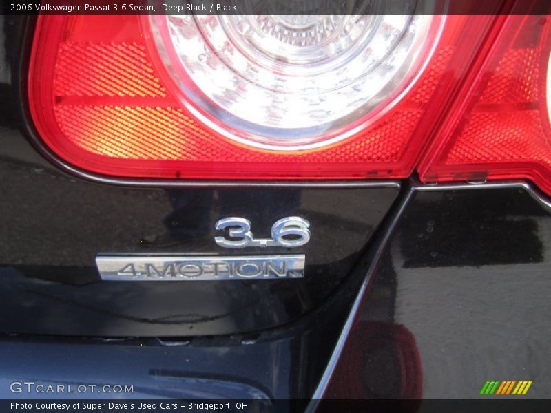 Deep Black / Black 2006 Volkswagen Passat 3.6 Sedan