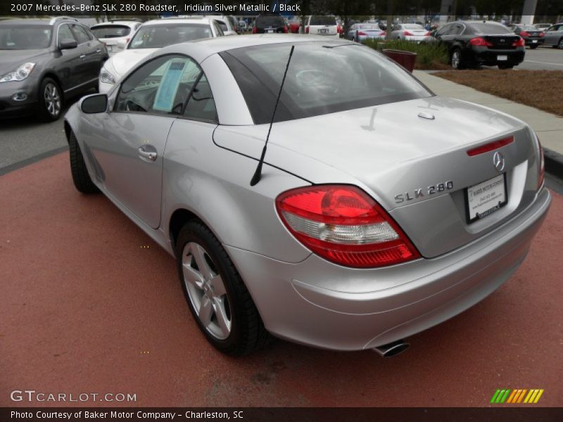 Iridium Silver Metallic / Black 2007 Mercedes-Benz SLK 280 Roadster