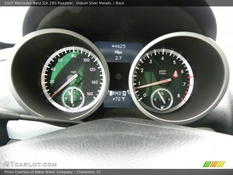 Iridium Silver Metallic / Black 2007 Mercedes-Benz SLK 280 Roadster