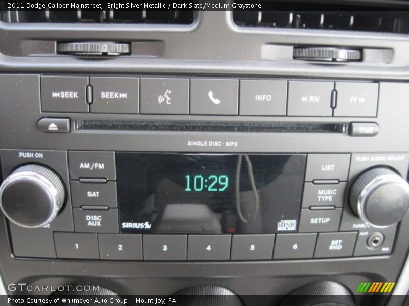 Bright Silver Metallic / Dark Slate/Medium Graystone 2011 Dodge Caliber Mainstreet