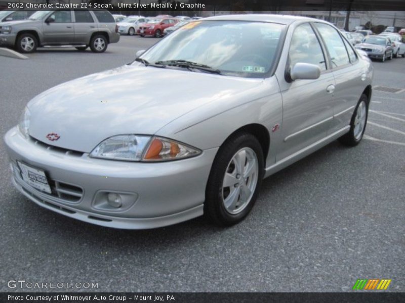 Ultra Silver Metallic / Graphite 2002 Chevrolet Cavalier Z24 Sedan